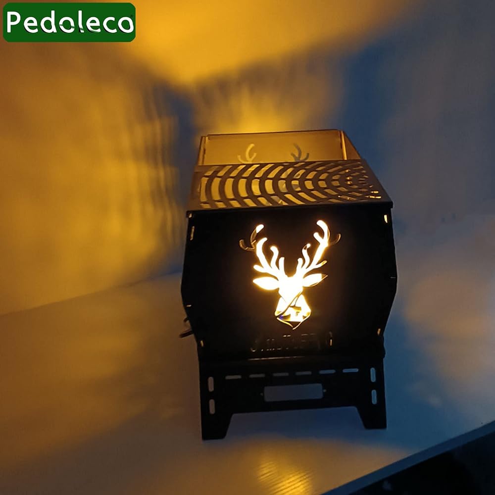 Pedoleco Large Camping Camping Foldable Elk Shape Load 20kg Fireproof Sheet/Storage Bag Included Portable Compact Outdoor Equipment Camping/Beach/Fishing/Climbing/Excursions Easy to Assemble (B)