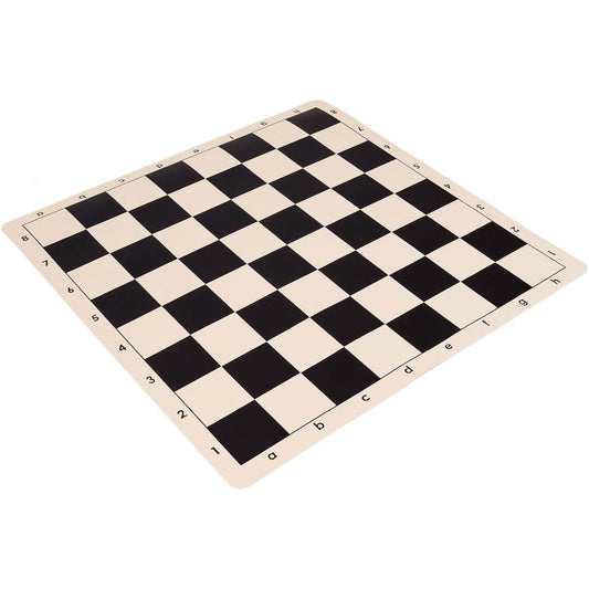 Wholesale Chess 20" Tournament Silicone Roll-Up Chess Board - Black
