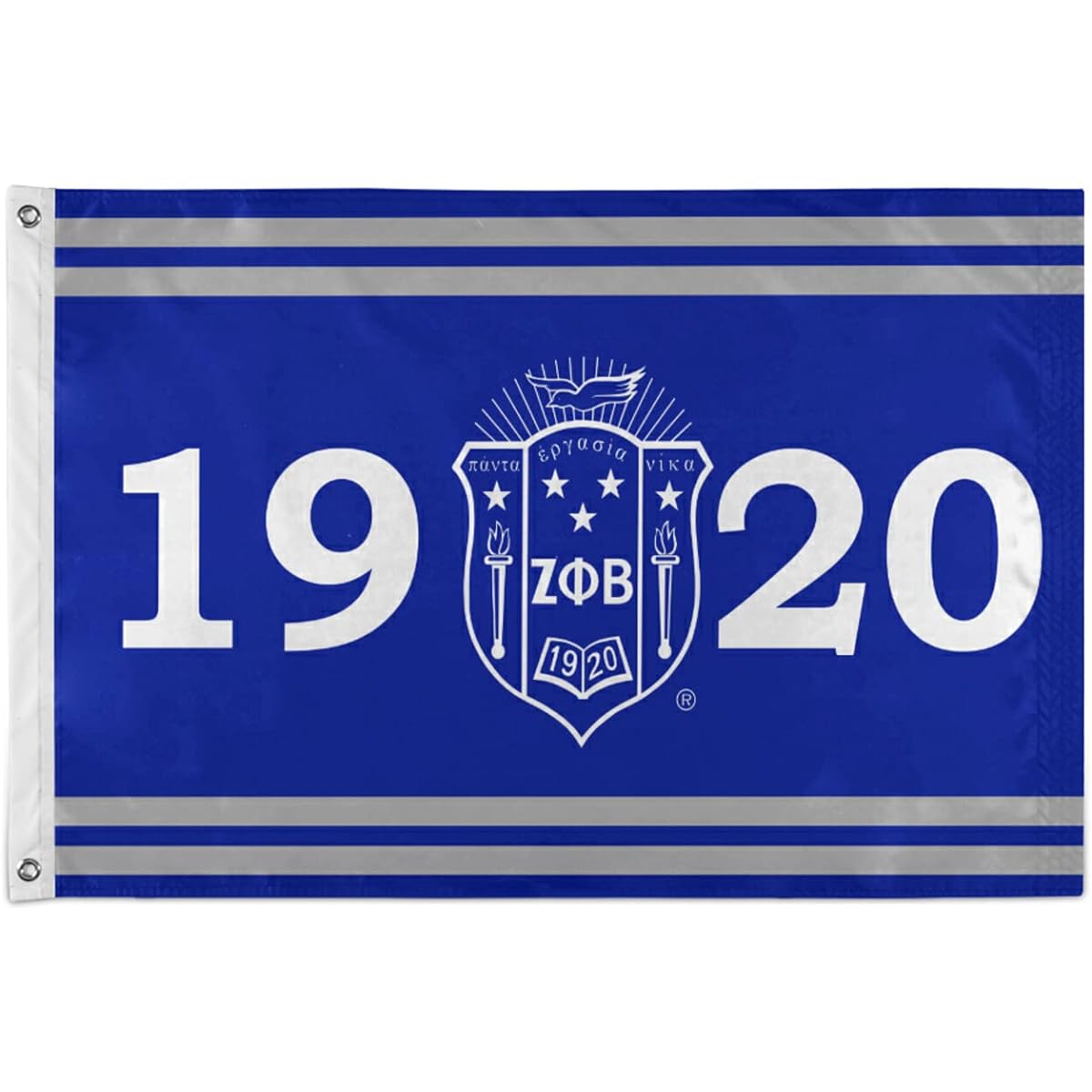 BBGreek Zeta Phi Beta Sorority Paraphernalia - 3 x 5 Feet Large Wall Flag/Banner - Dorm Room Wall Decor - 1920 - Official Vendor
