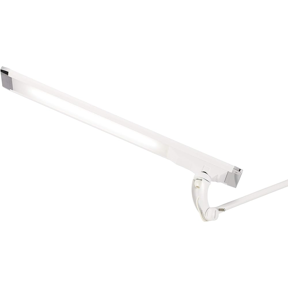 Desk Light LED Made in Japan Touchless Switch Easy on the Eyes Dimming Function Clamp Type LEX-980 (White)