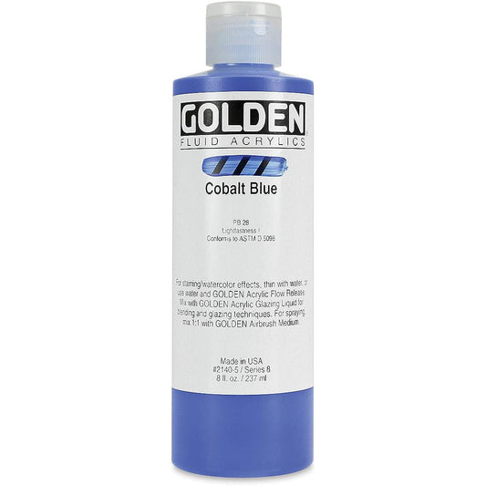 Golden Acrylic Liquid Color 8 oz Bottle Blue AG2362140