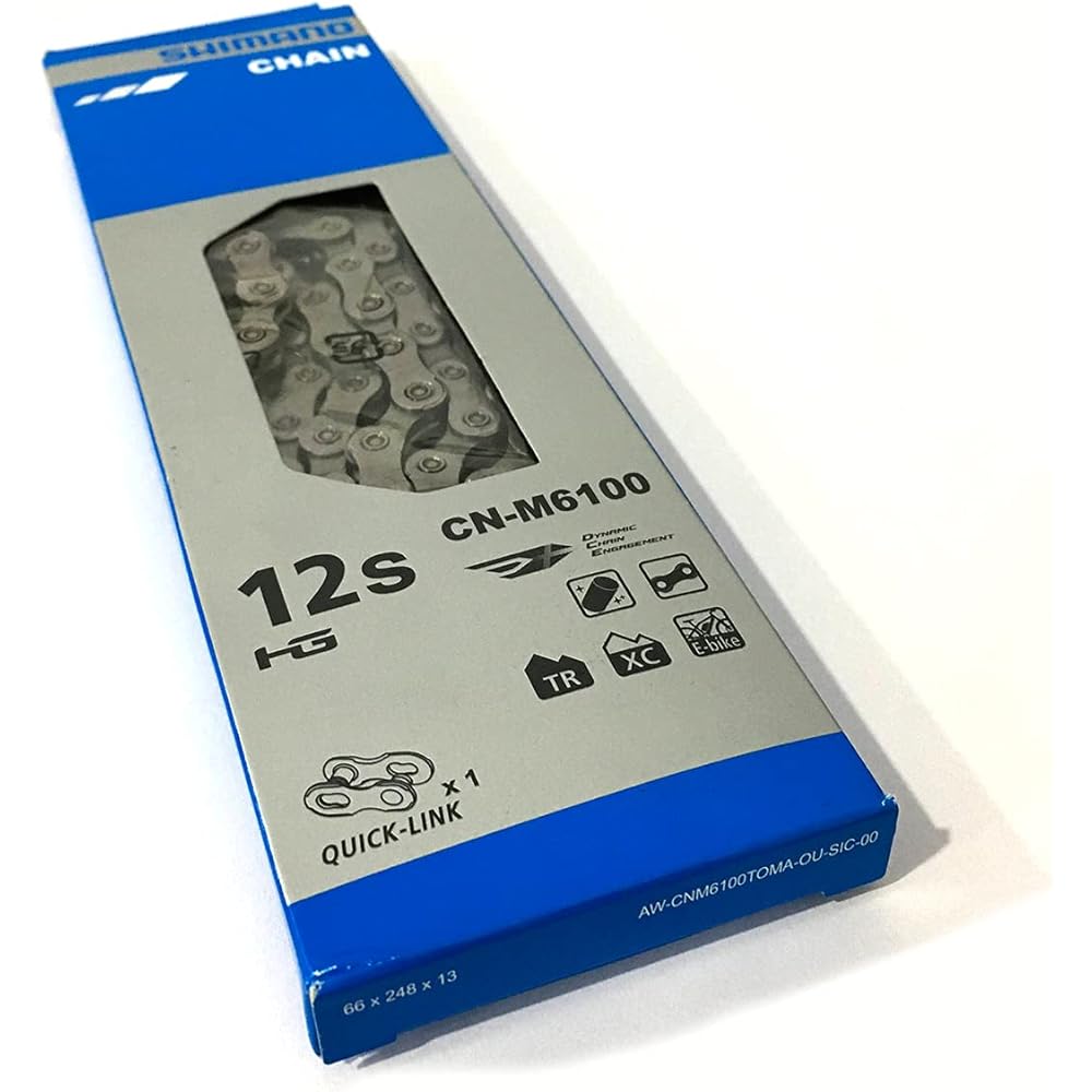 SHIMANO Chain (12 Speed) CN-M6100 12S 138 Link Quick Link Included ICNM6100138Q DEORE