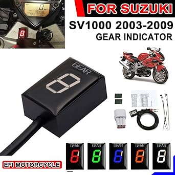 Speed Display Meter 1-6 Gear Display Indicator For Suzuki SV1000 SV 1000 2003 2004 2005 2006 2007 2008 2009 Motorcycle Accessories ECU Direct Mount