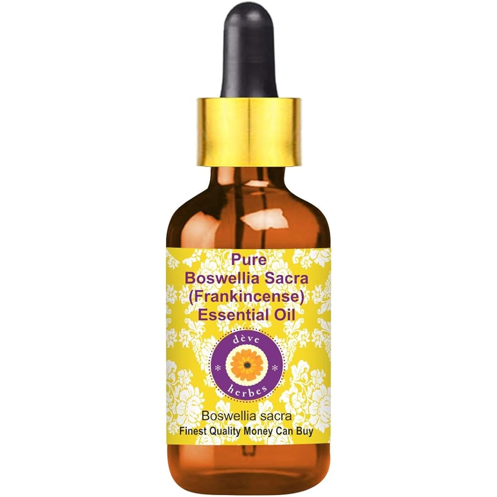 Deve Herbes Pure Boswellia Sacra (Frankincense) Essential Oil (Boswellia sacra) Steam Distilled 100ml (3.38 oz)