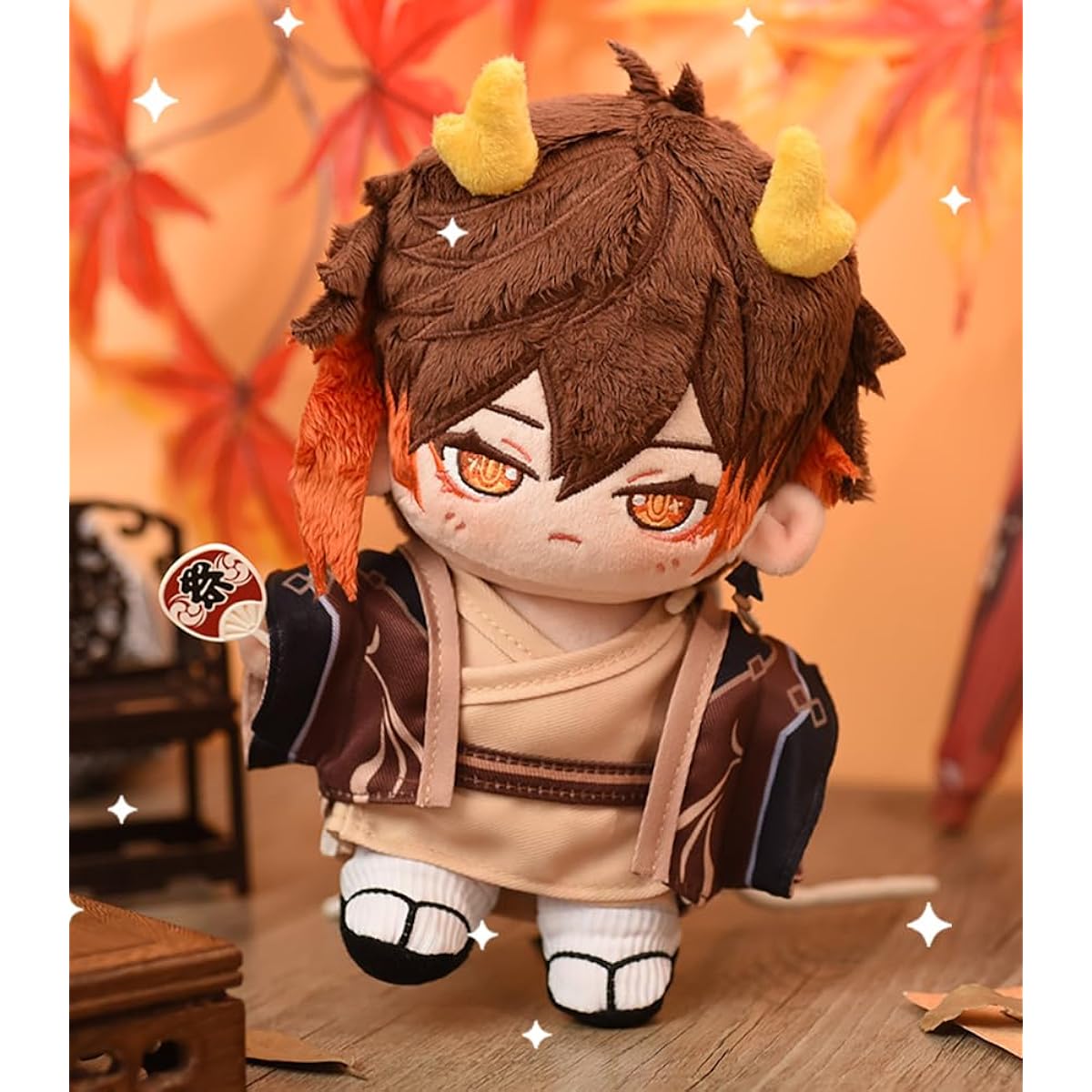 Genshin Impact Zhongli Plush Doll Toy Rock King Emperor Morax Character Doll with skeleton and changeable clothes Cosplay accessory Cotton doll Plush Soft Fluffy Interior Ornament Kids Birthday Gift Present Gift Halloween Christmas