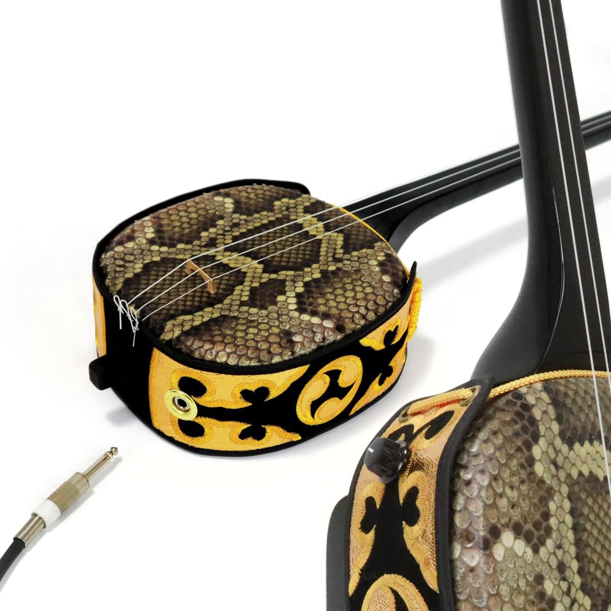 [Valid only when purchased at the same time as Sanshin from Yonesu Sanshin Store] Customization option Change to electric specification Built-in sound collection microphone Comes with volume adjustment knob