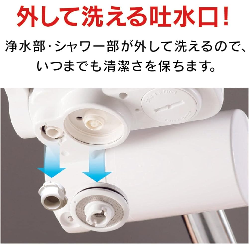 Cleansui water purifier, direct to faucet type, CSP series, with LCD function, 1 cartridge included, CSP811-WT PFOS/PFOA organic fluorine compound removal
