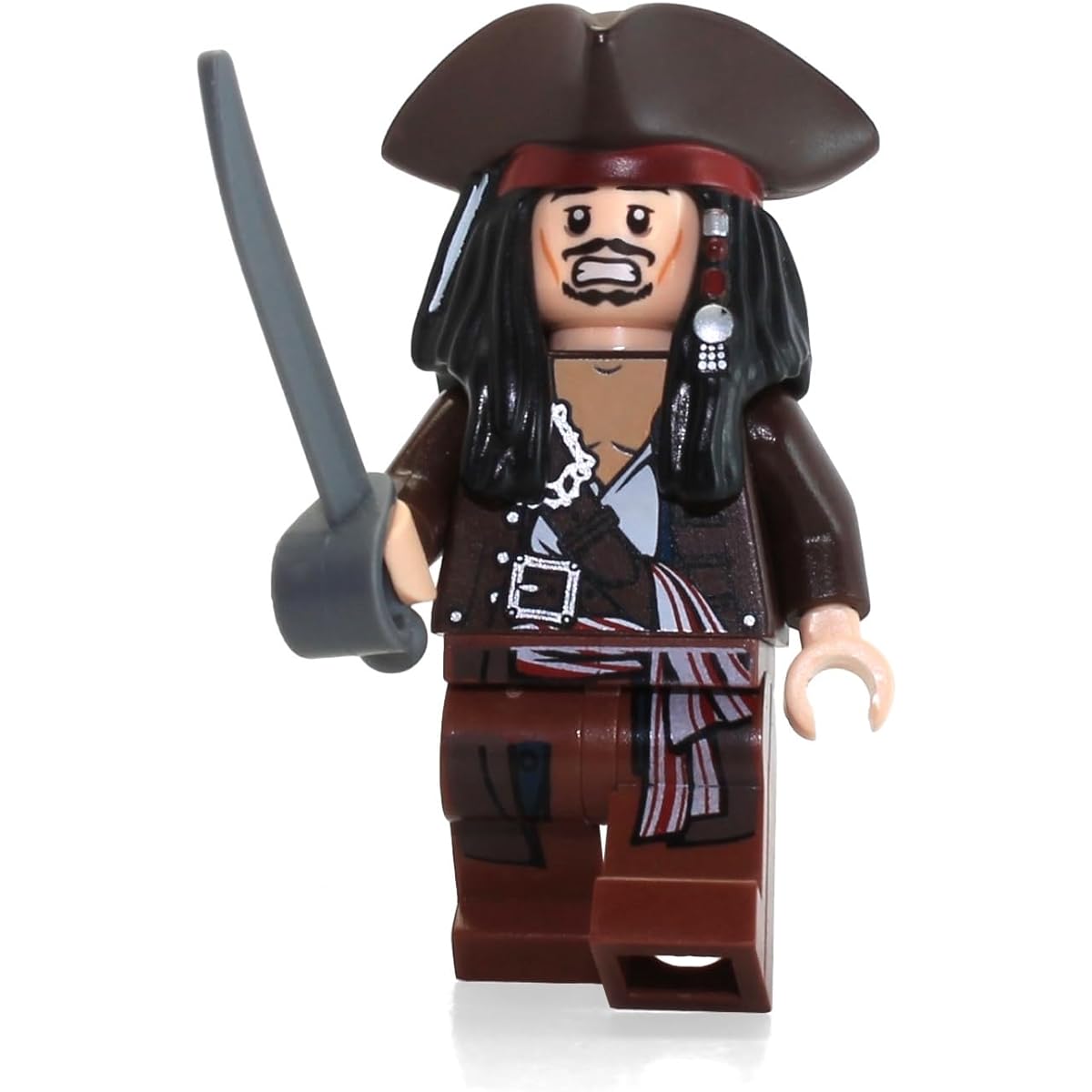 Captain Jack Sparrow (Hat & Jacket) - LEGO Pirates of the Caribbean Minifigur