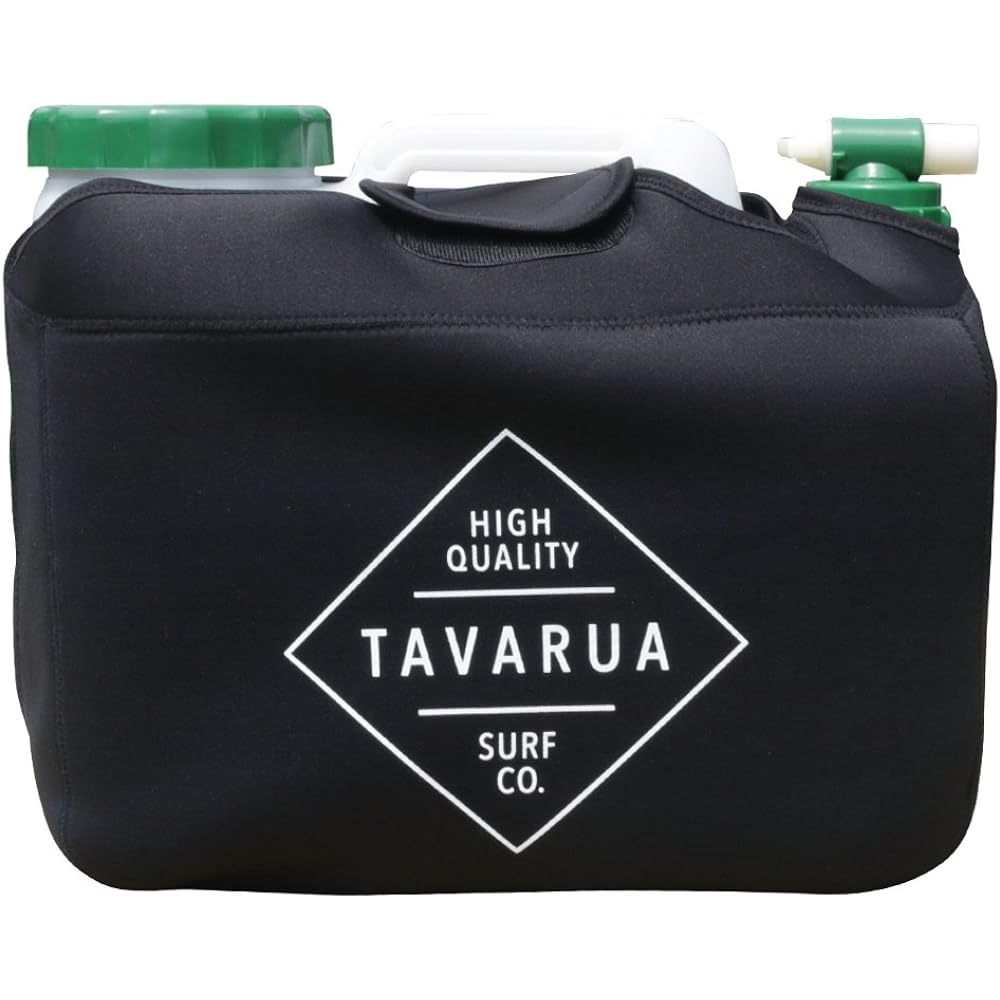 TAVARUA Hot Polytank Cover 12L Single Item 3016 Heat Retention Neoprene Camping Outdoor Surfing (BLACK)