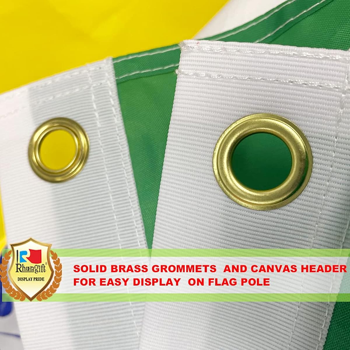 Brazil Flag 3x5ft Large Size 100D Polyester Suitable for Outdoor and Indoor Use Brazil Flag Home Decor Yard Garden Gift Banner