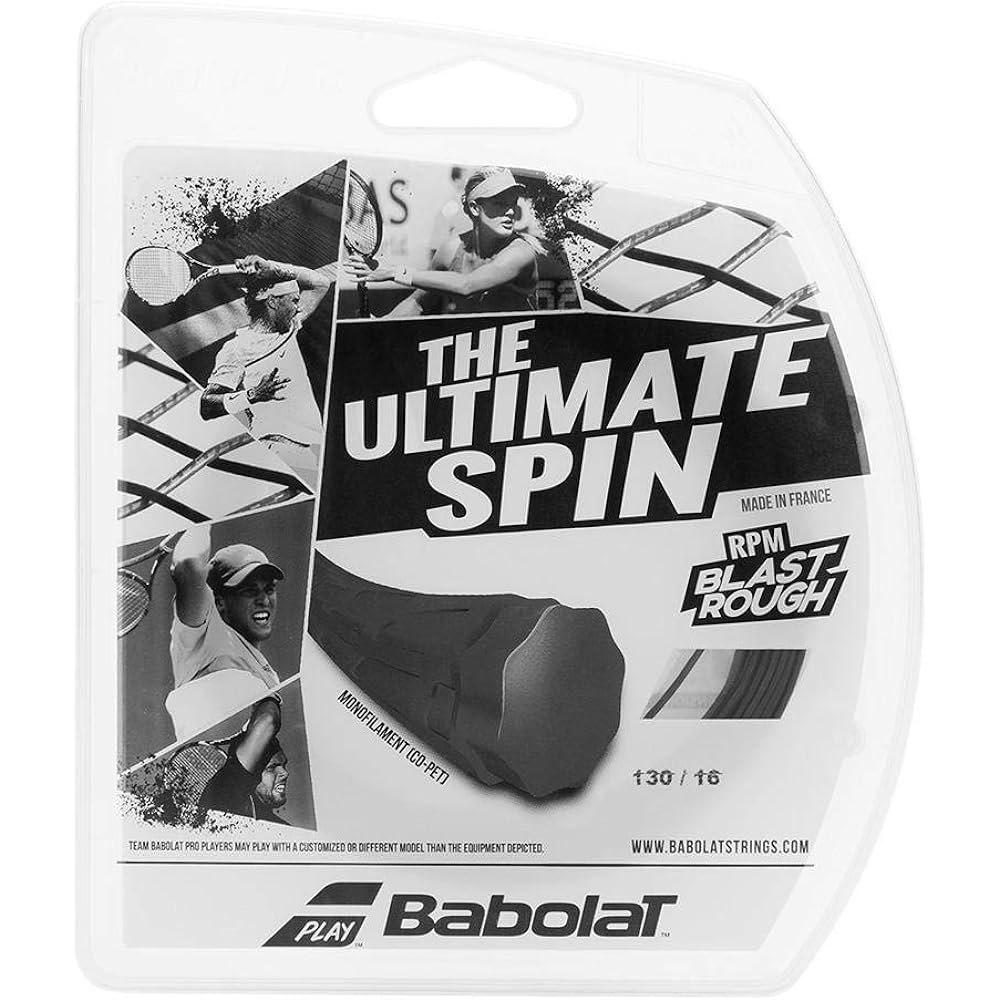 Babolat Uni – Adult RPM Rough Tighten Set 12m – Schwartz Tennis String