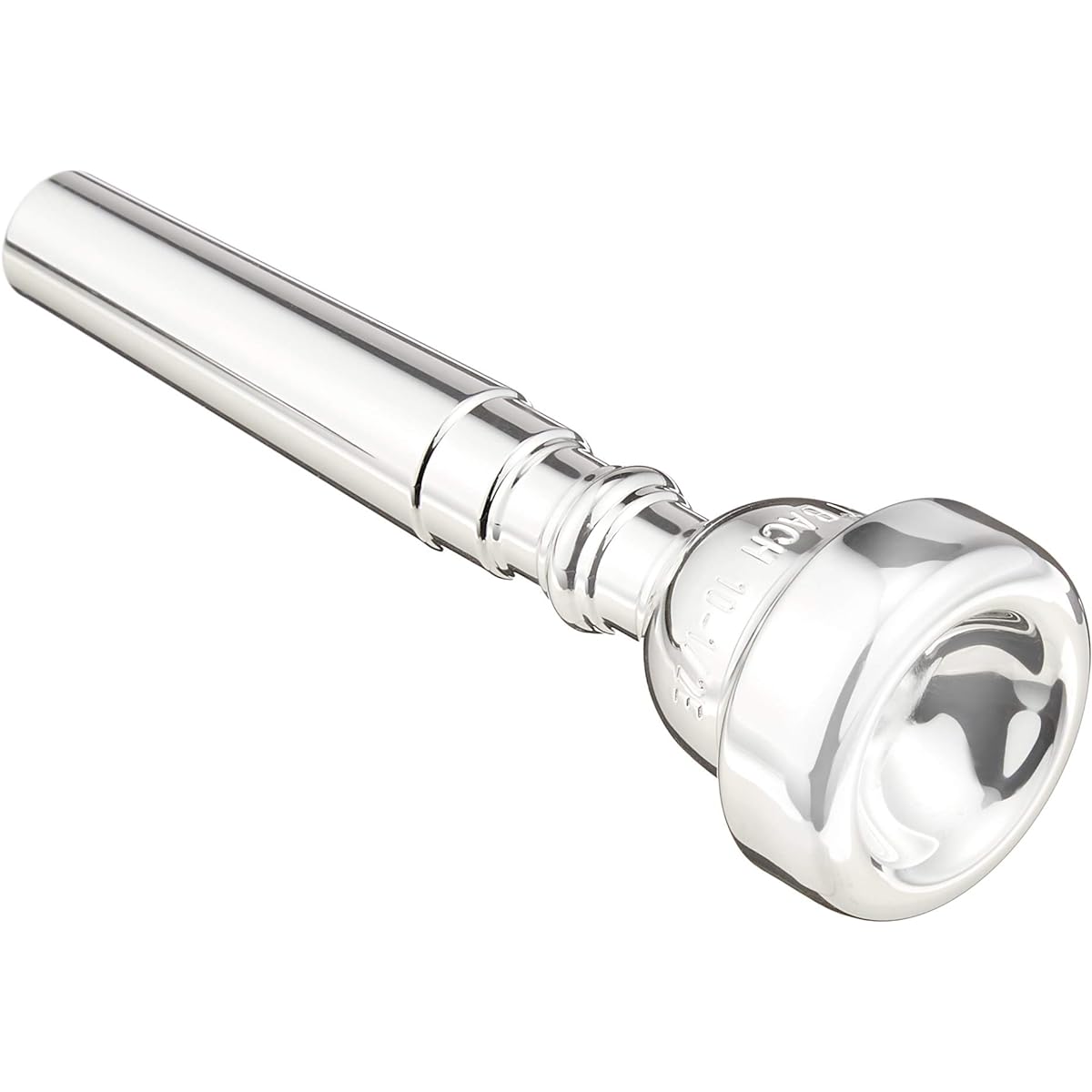 Back trumpet mouthpiece 10 1/2E silver plated finish