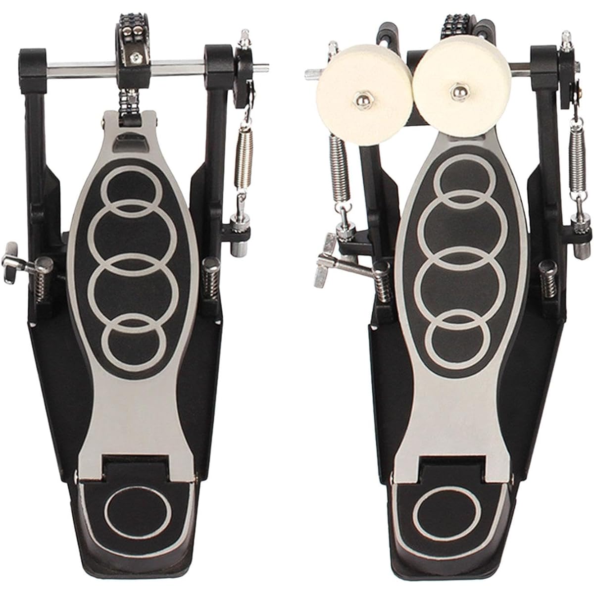 Freneci Double Chain Double Kick Drum Pedal, Percussion Hardware, Metal Double Bass Drum Pedal for Jazz