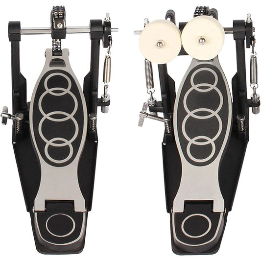 Freneci Double Chain Double Kick Drum Pedal, Percussion Hardware, Metal Double Bass Drum Pedal for Jazz