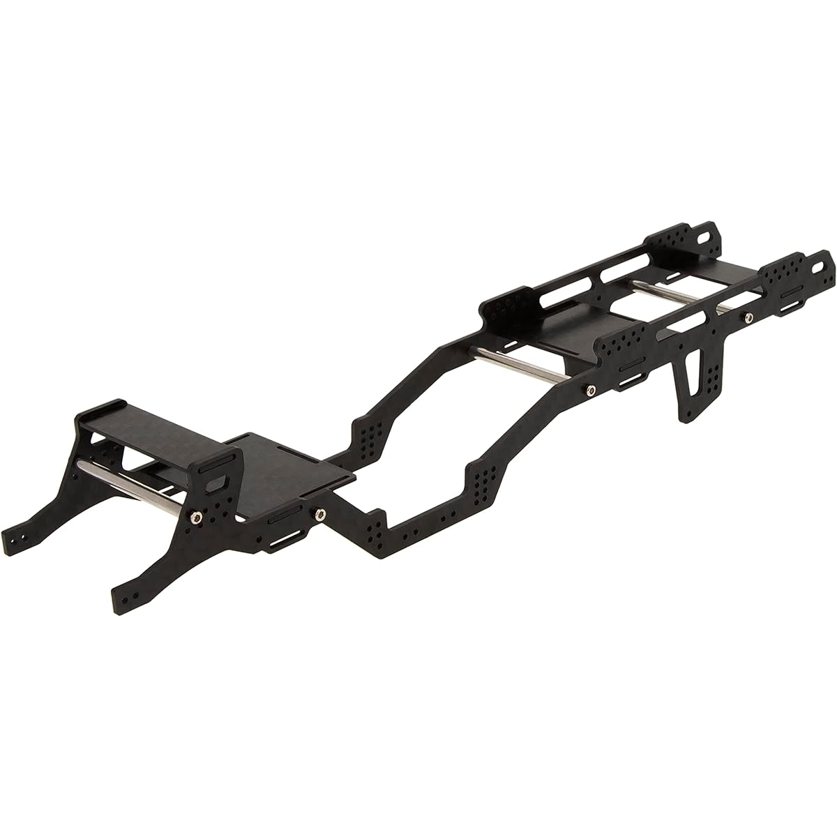 MEUS RACING SCX24 LCG Chassis Carbon Fiber Frame Axial SCX24 6x6 RC Crawler Upgrade Parts Black