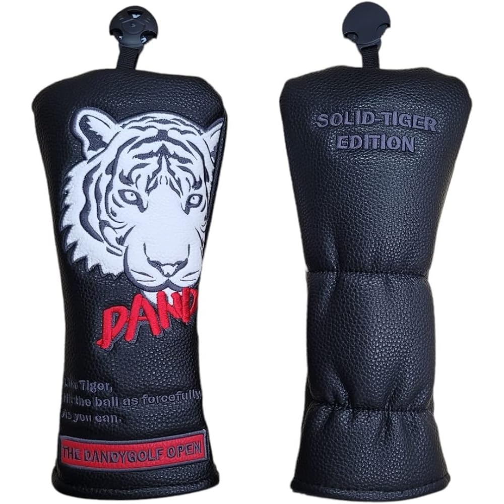 DANDY GOLF Golf head cover for fairway wood, with number tag (number tag: 3, 4, 5, 7, X), wood cover club cover [parallel import goods]