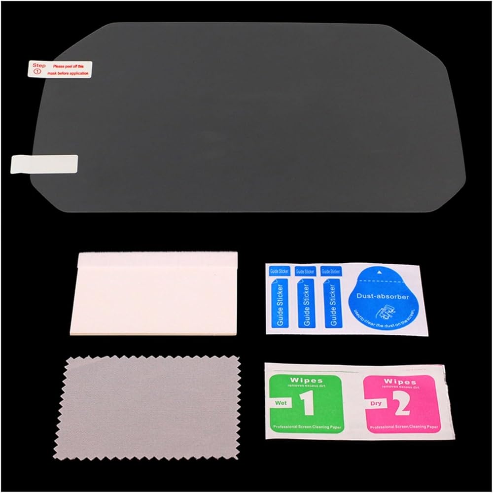 Fits for B&MW C400X F900R F900XR S1000RR S1000XR M1000RR 2018 + Motorcycle Cluster Scratch Cluster Screen Protective Film Protector Instrument (Color : 2 set)