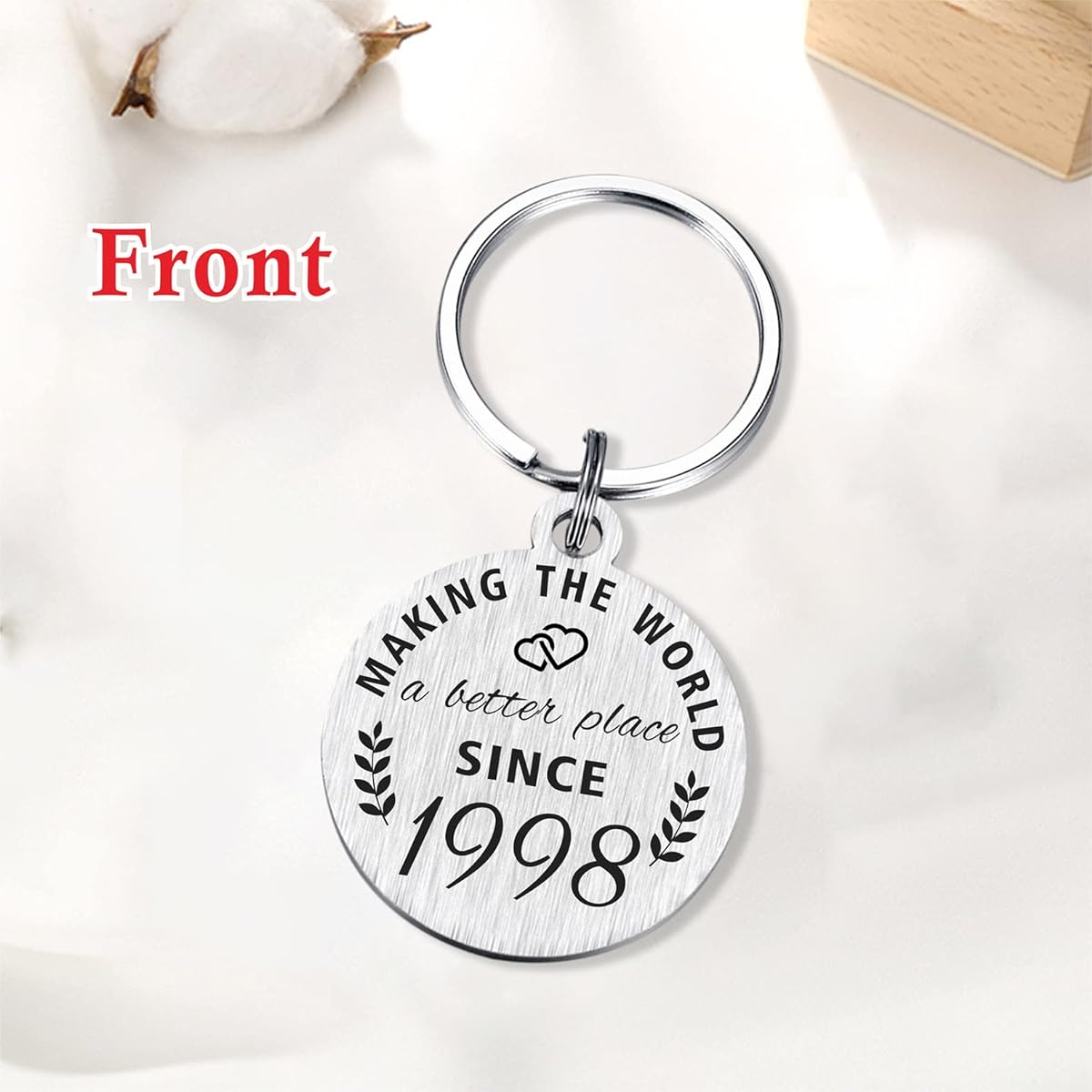 ABNTY 26th Birthday Gifts for Women and Men, 26th Birthday Keychain, Gifts for Born in 1997, 1997 Birthday Decorations