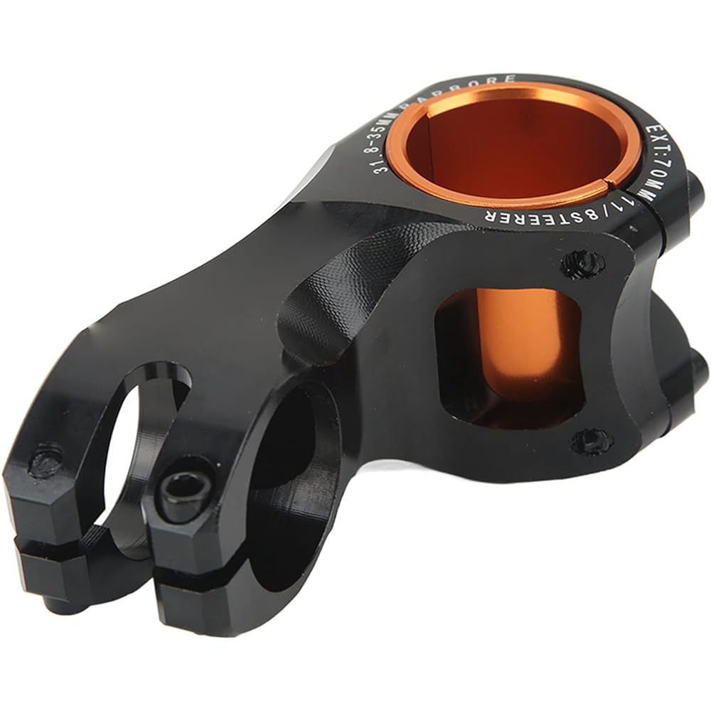 Bicycle stem Clamp diameter 35mm / 31.8mm Total length 70mm -17° Lightweight Aluminum