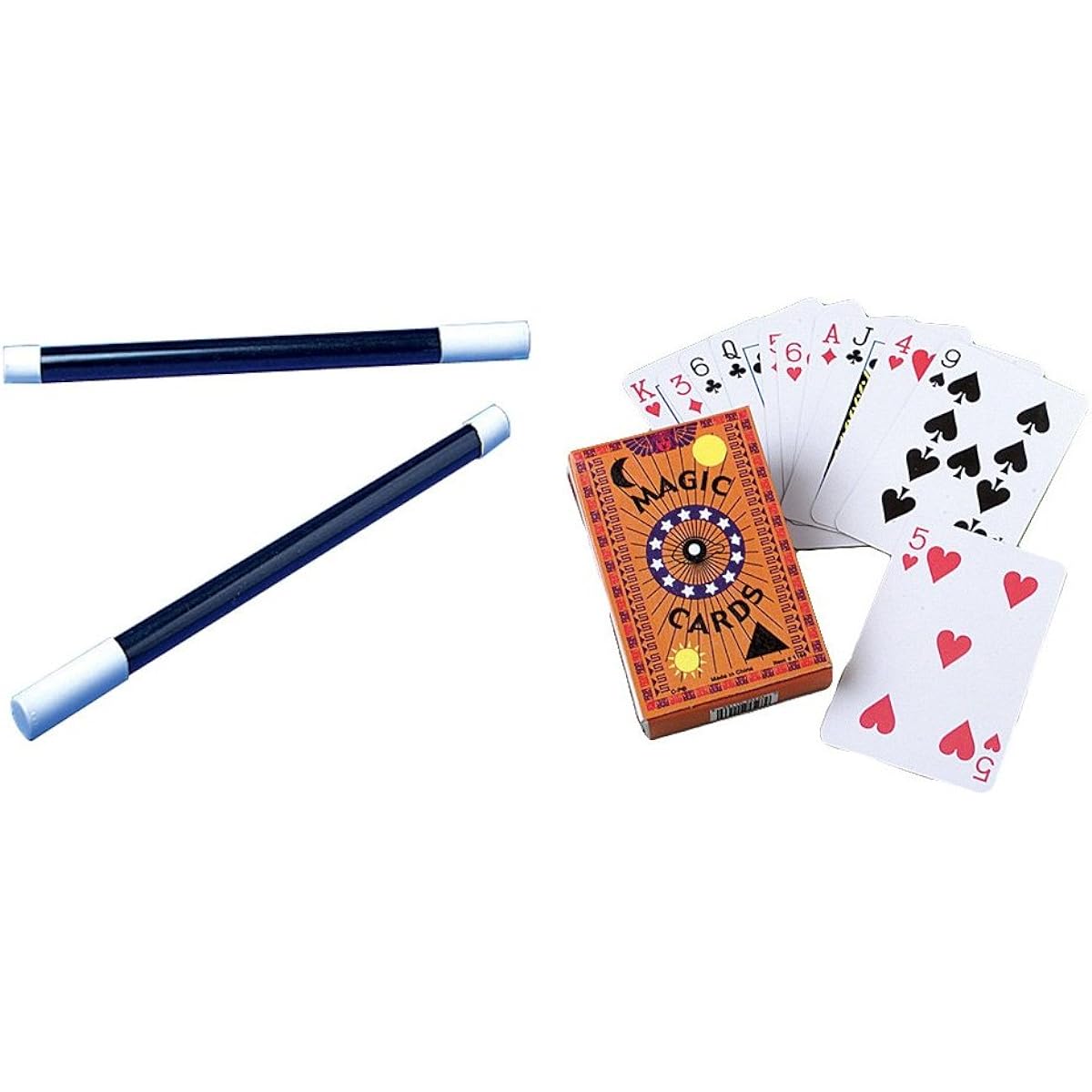 Magic Trick Playing Cards Wand Toys Party Favor Supplies 24 Piece Set Bundle for 12