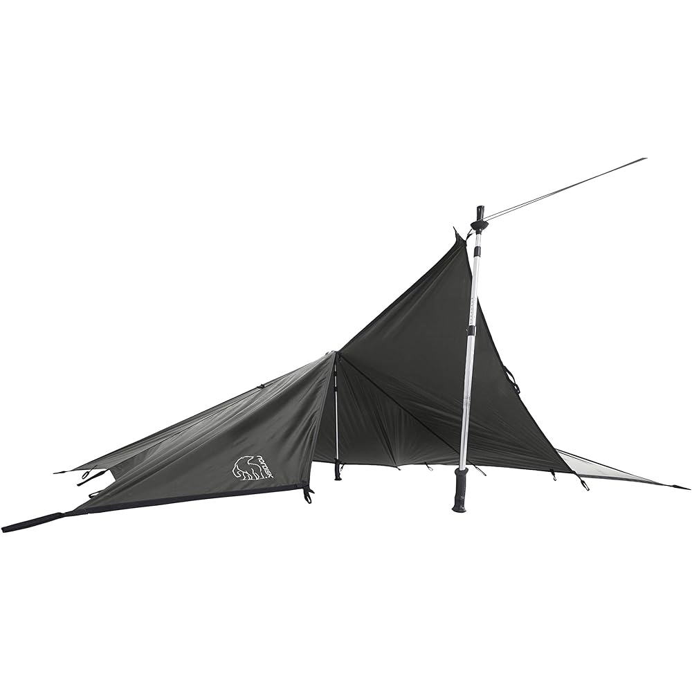 NORDISK Outdoor Camping Multipurpose Tarp Voss Tech Dark Moss (Voss Tech SI) 260cm x 220cm [Genuine Japanese Product] 117010