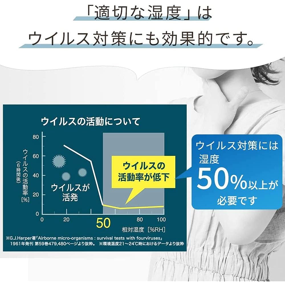 Iris Ohyama Humidifier, Large Capacity, Ultrasonic Type, Humidification Volume 280ml, Tank Capacity 2.8L, 8 Tatami Mats, 10 Hours Continuous Humidification, Aroma Compatible, Drop Type, For Tabletop, Desk UHM-280S-W White