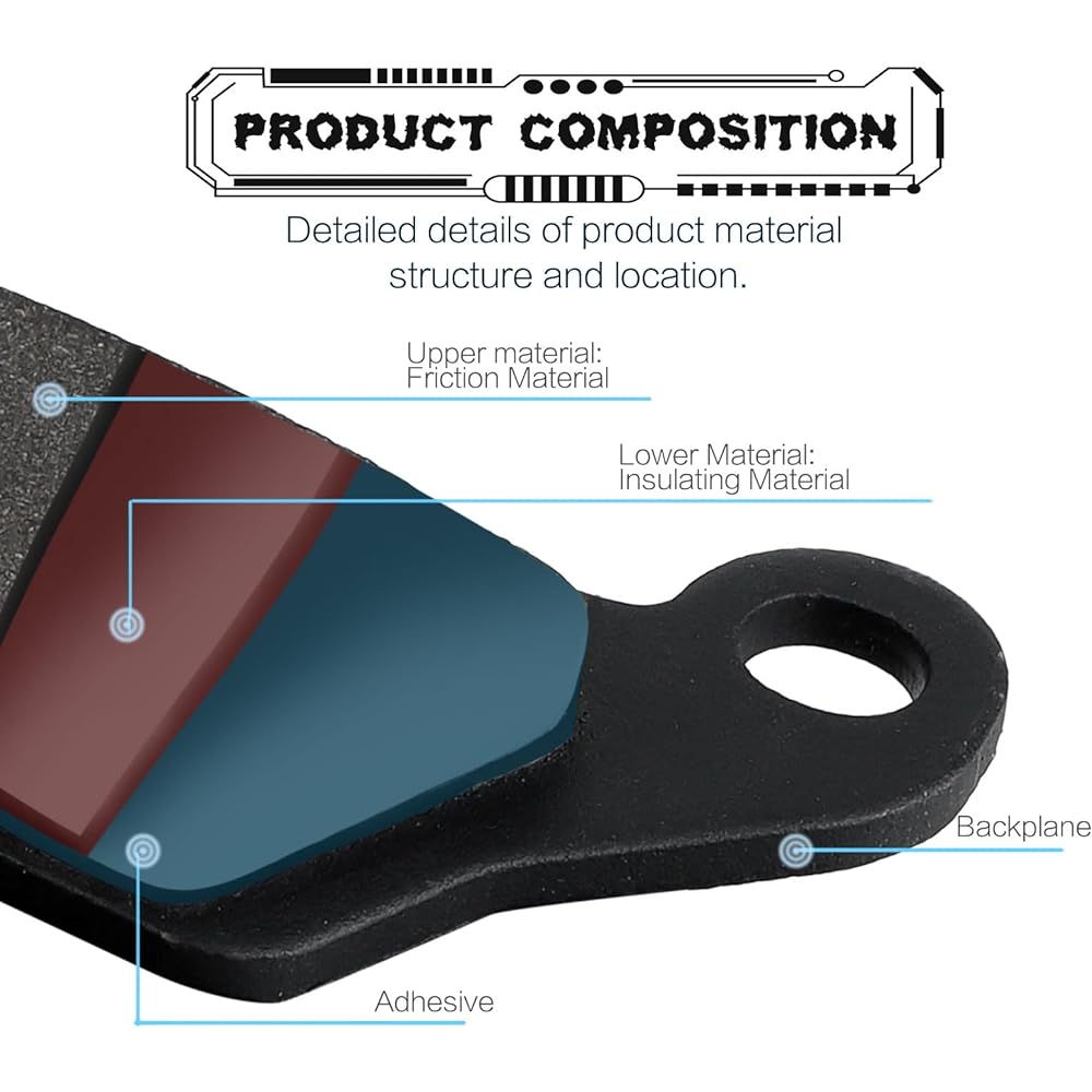 LOCOPOW Brake Pads for Can-AM Outlander Max Renegade 1000 850 800 650 500 570 450 XMR STD DPS T3 G2 705601014 705601015