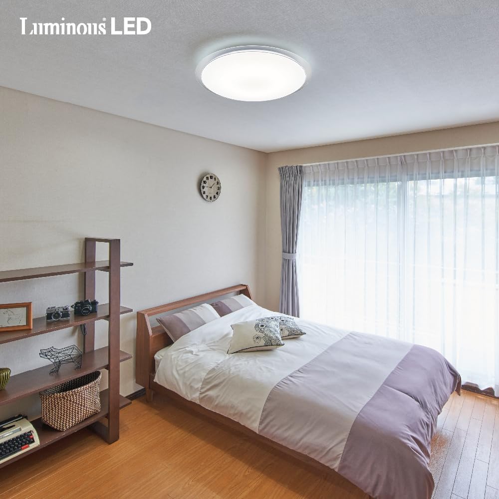 [Energy Saving LED Ceiling Light] Doshisha Ceiling Light Lumina Save 6 tatami mats 3699lm (lumens) Equipped with power saving mode Clear frame 11 levels of dimming 2 levels of power saving mode 2 levels of night light 5 year warranty