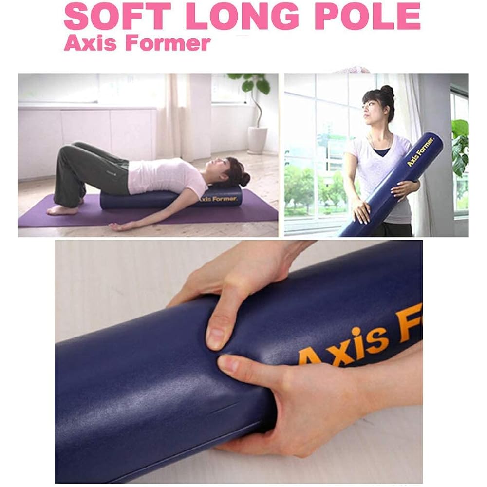 Axis Former Stretching Foam Roller Soft Long T0999 Light Pink