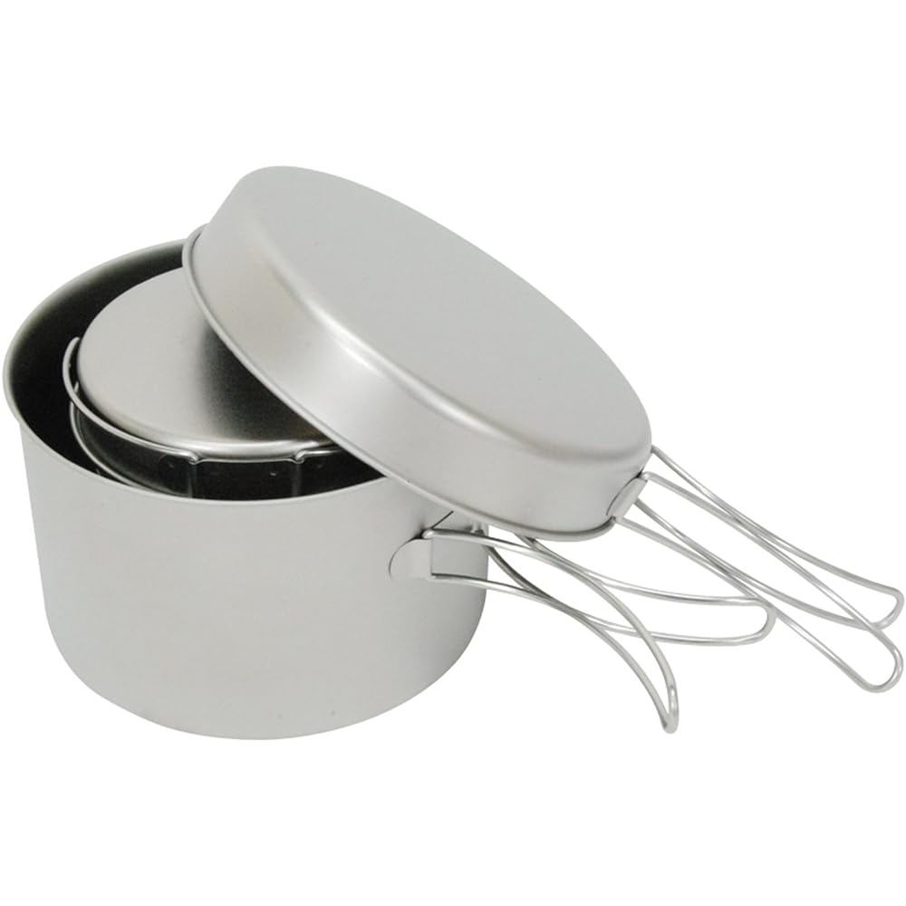 Belmont Titanium Cooker Deep Type 4 Piece Set (with Case) BM-094