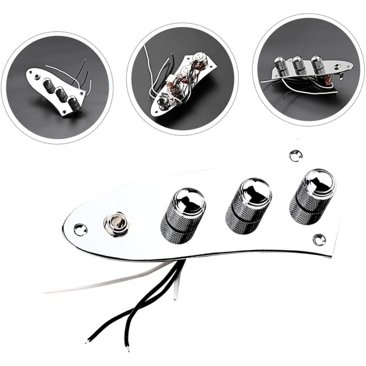 VICASKY 5pcs High Quality PCB Circuit 3 Way Guitar Control Plate Electric Guitar Accessories Professional Guitar Control Plate Guitar Wired Control Plate Guitar Parts Meta
