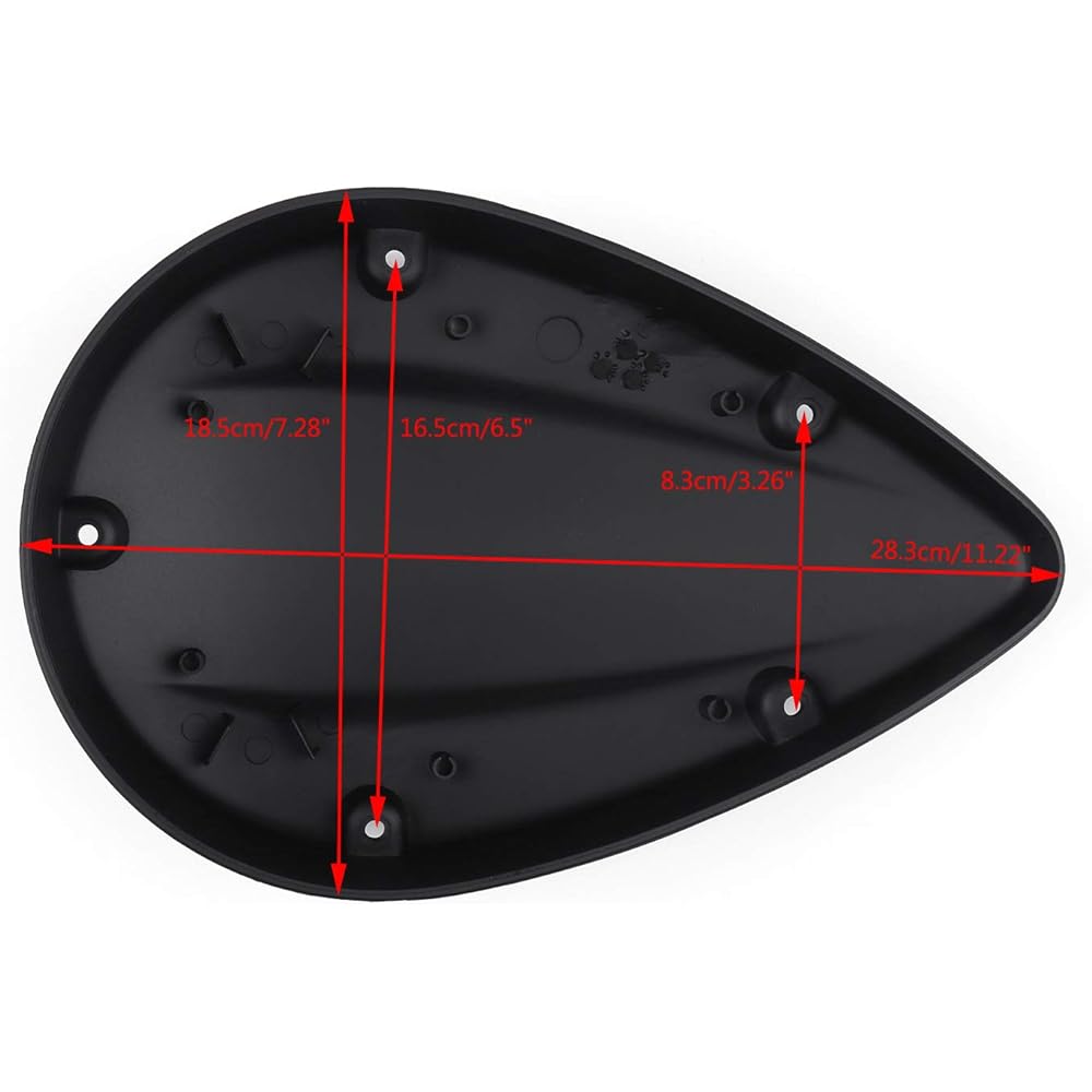 Bruce & Shark Air Cleaner Filter Cover H-O-N-D-A for Shadow Aero Spirit VT750 C C2 RS 2004-2017 Black M533-A004-Black~BR