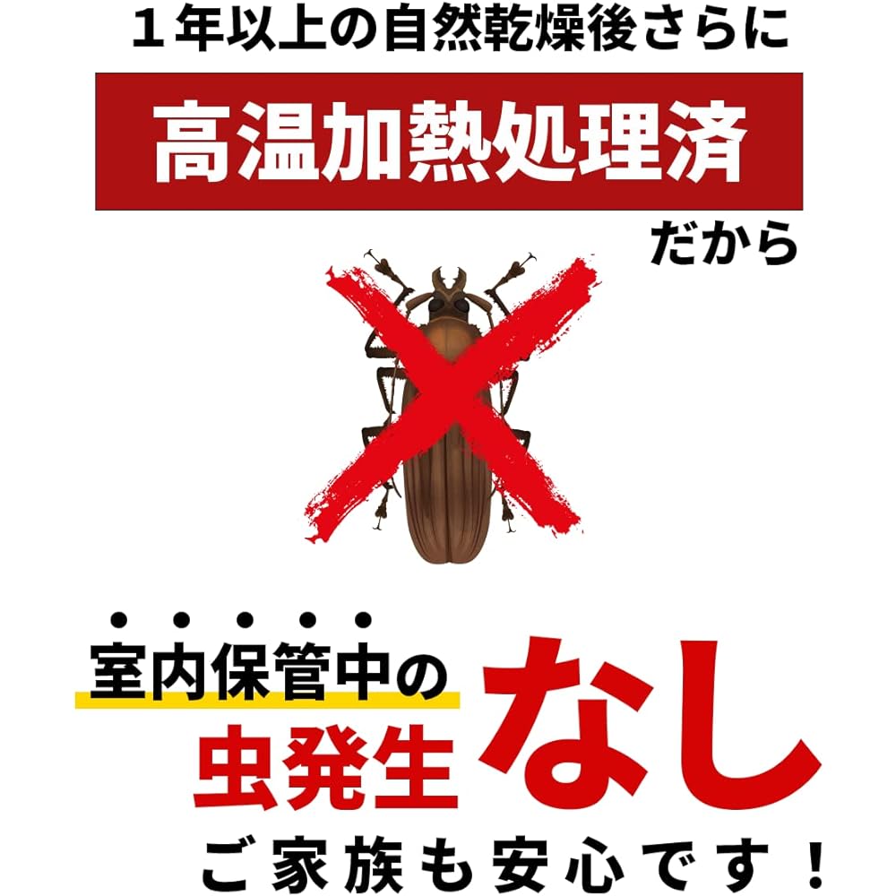 LOOSELY High Temperature Insect Killed Firewood Mix for Solo Camping Hardwood & Coniferous 17cm 5kg Size 80 (Sakura)