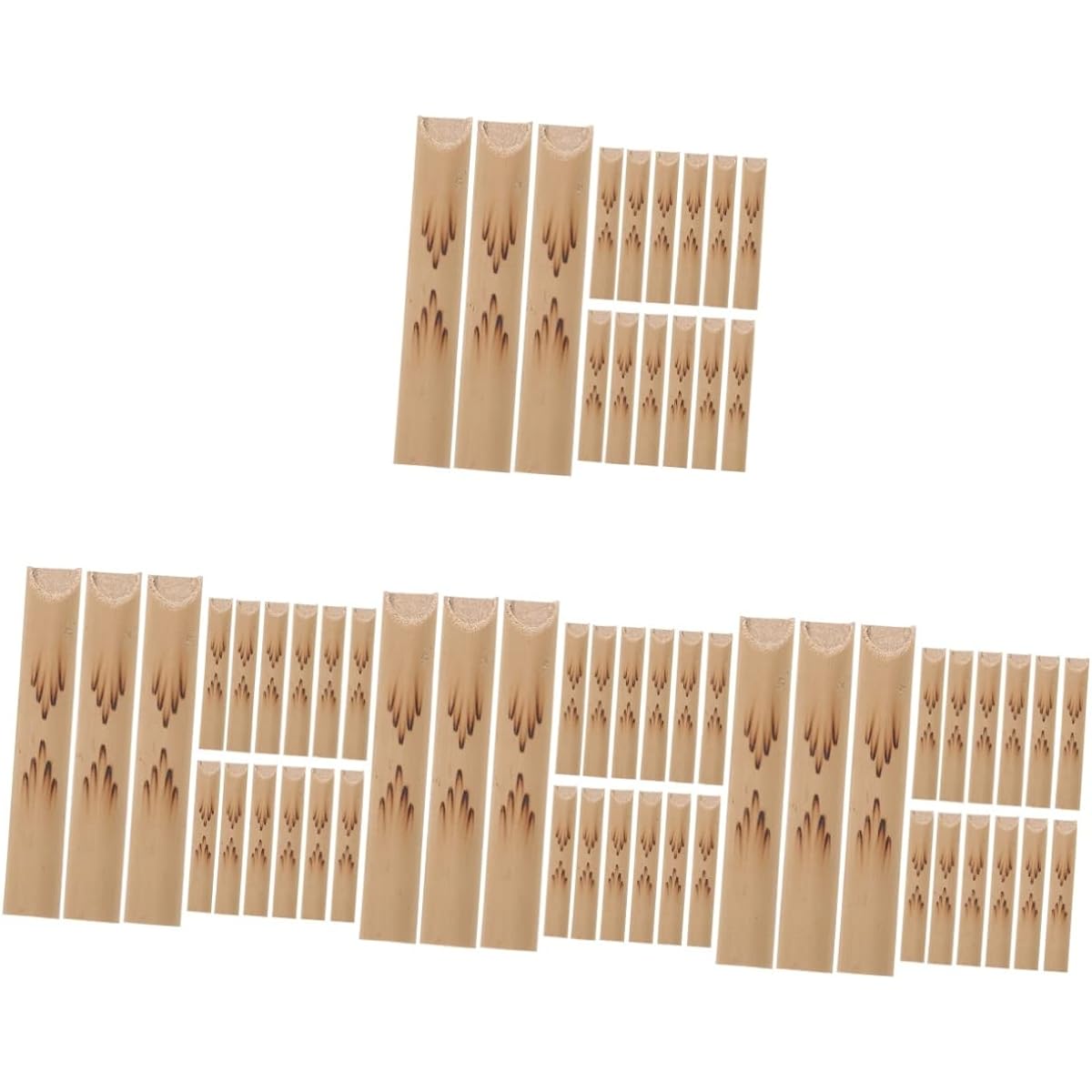 Vaguelly 60pcs Duck Whistles Musical Whistles Noisy Toys Hand Whistles Training Whistles for Children Toddlers Bamboo