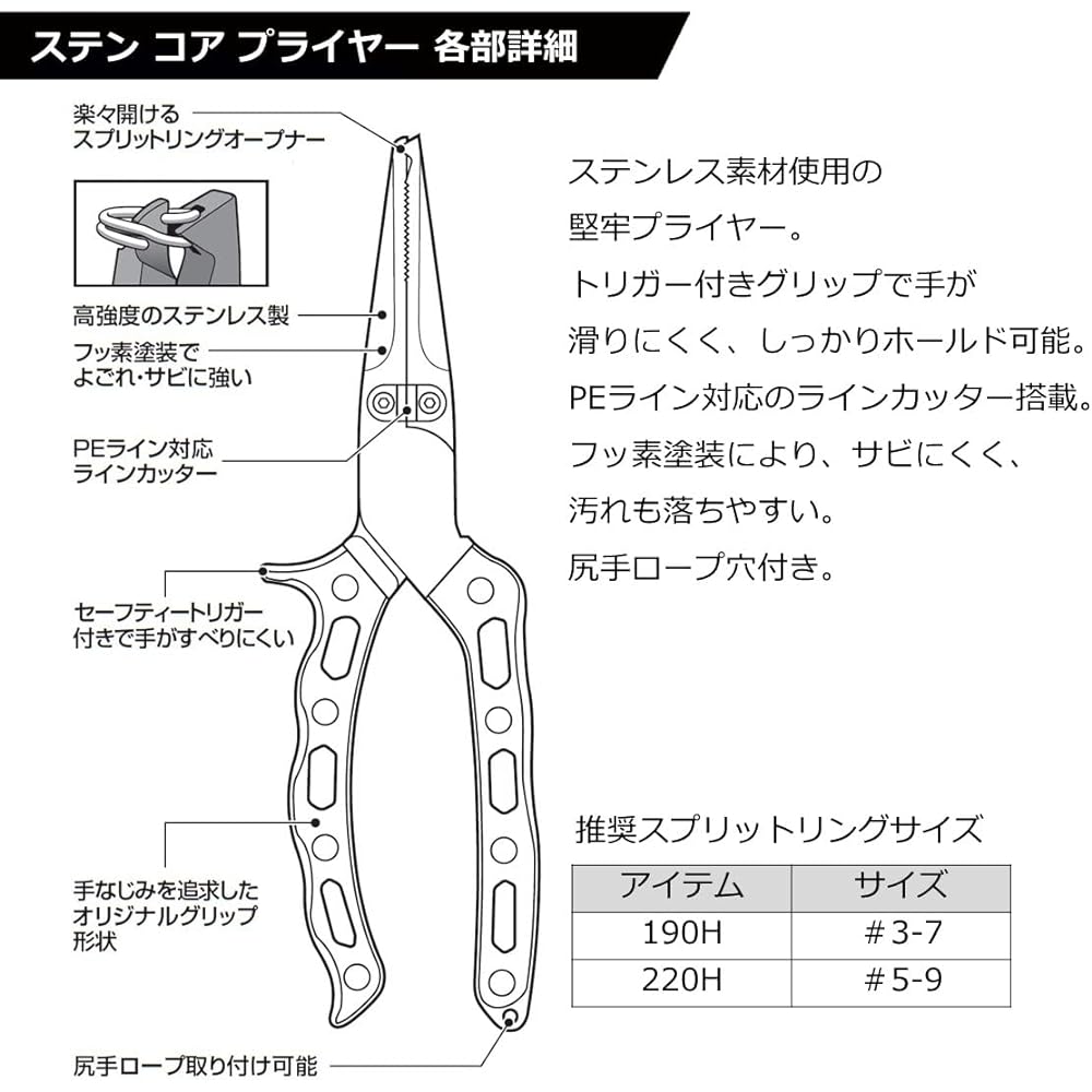 DAIWA stainless steel pliers
