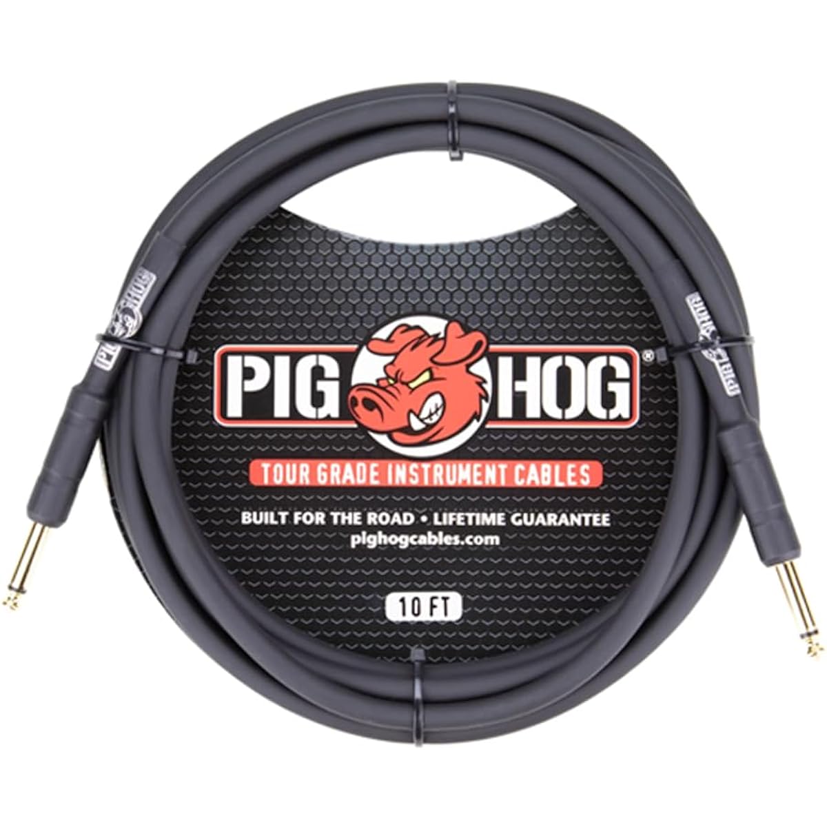 Pig Hog PH10 10ft Instrument Cable Dual Pack