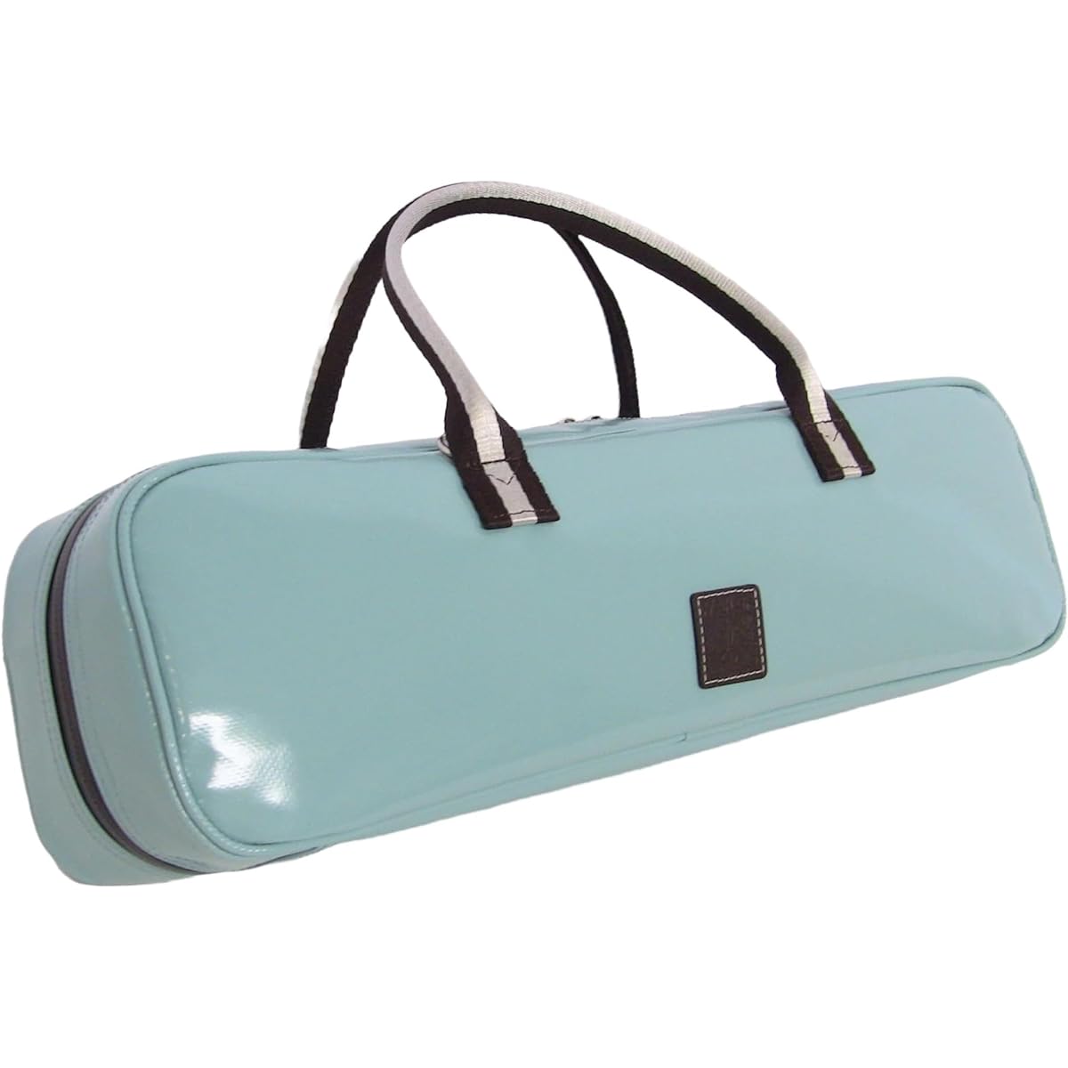 NAHOK H & C flute & piccolo horizontal case guard "Grand Master 3/wf" Mint/Chocolate Silver [Waterproof fabric made in Germany x special temperature control function & shock absorbing material + waterproof zipper] Fabric from Germany, Made in Japan.