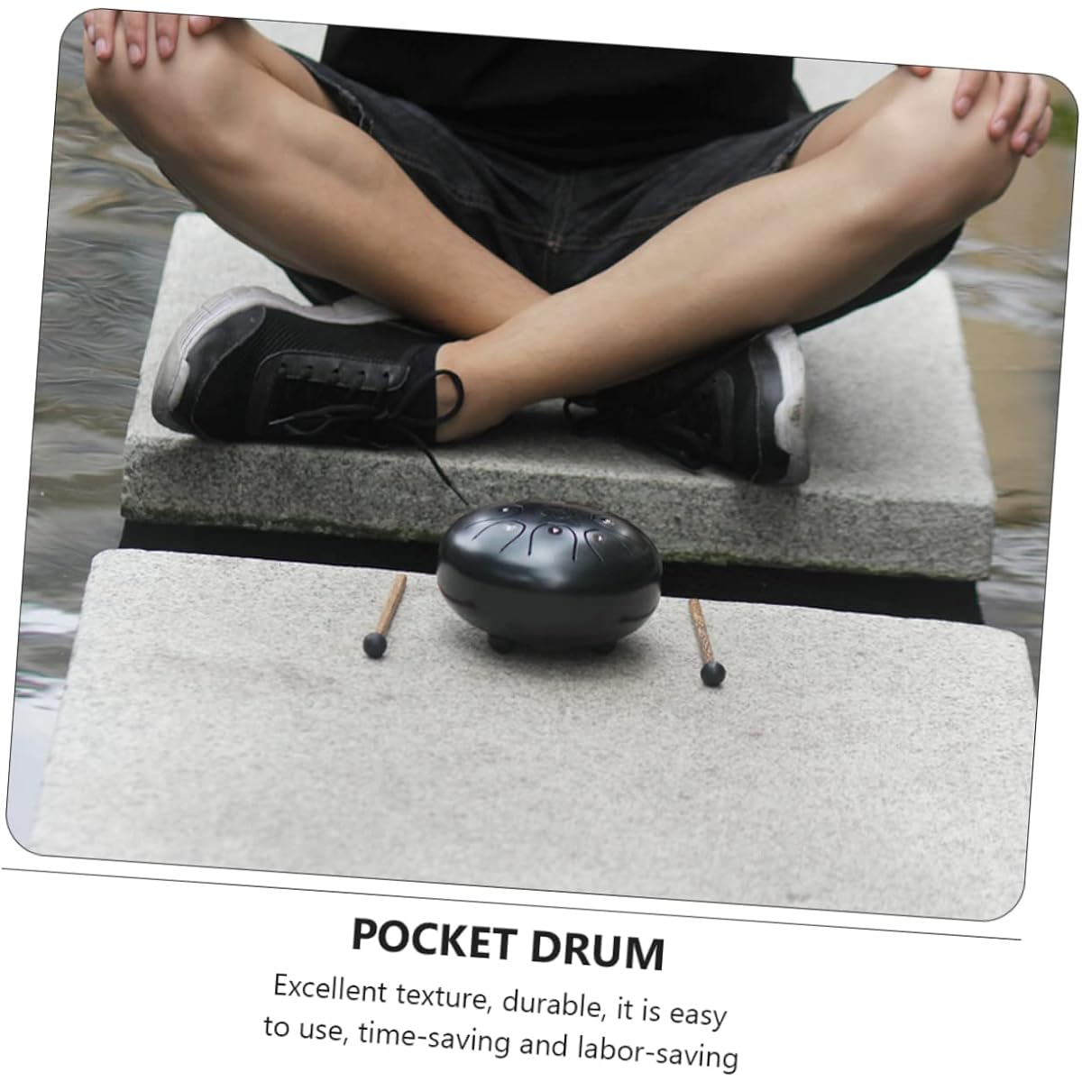 Vaguelly 3 Piece Steel Tongue Drum Pentatonic Drum Mini Steel Drum Mini Drum Tongue Drum Kit Healing Drum C Major Tongue Drum Pearl Tongue Drum C Key Ethereal