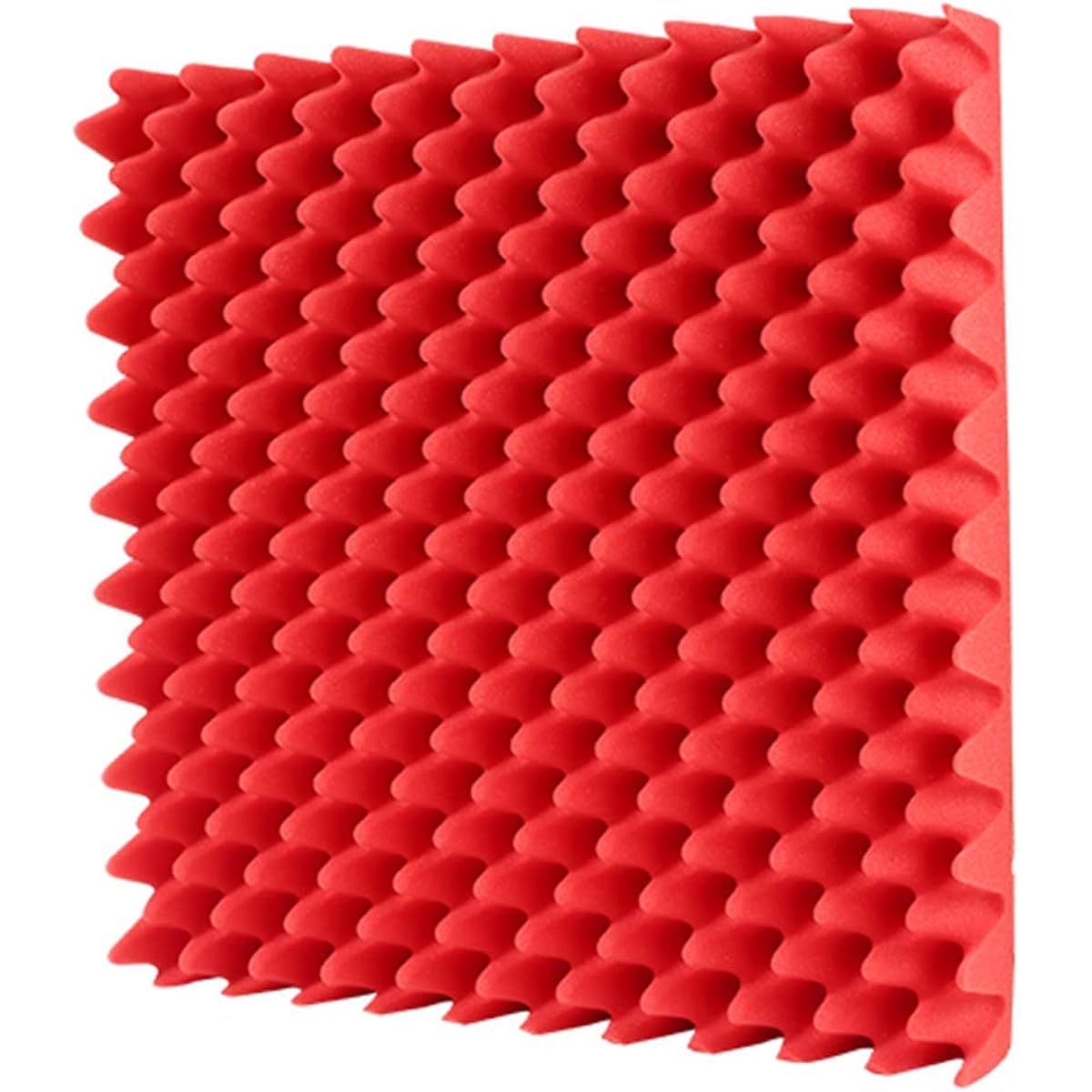 KTV Soundproof Wall Stickers High Density Noise Reduction Acoustic Panels for Bedroom Living Room Sound Absorbing Cotton (Yellow) (Red)