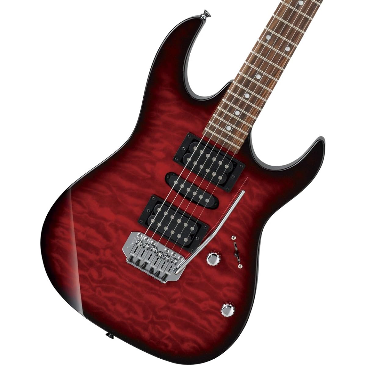GIO Ibanez GRX70QA-TRB (Transparent Red Burst)