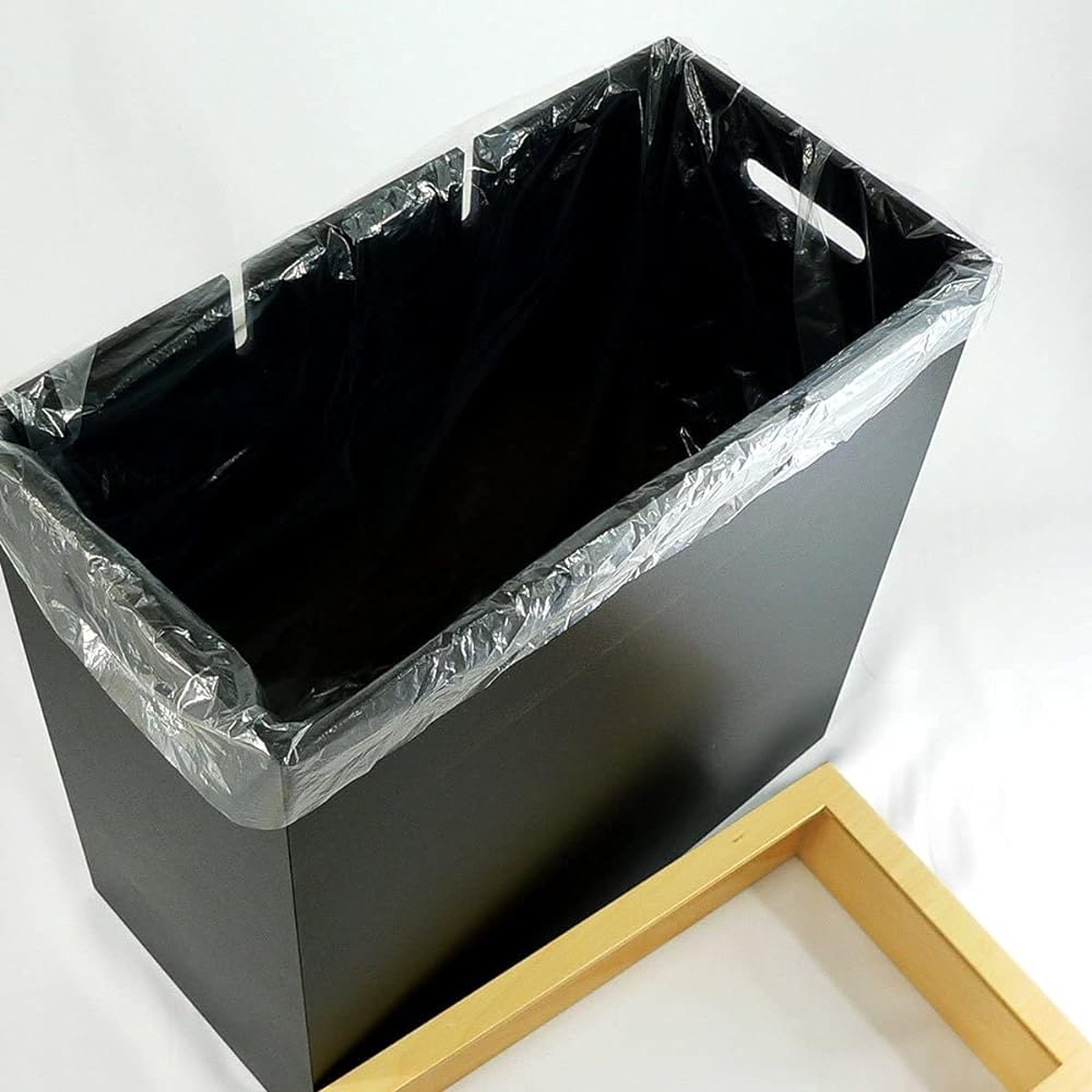 Yamato Kogei HANGER DUST S-tall Trash Can Dust Box 30L Without Lid Made in Japan Black YK09-010 Approx. 41 x 22 x 40 cm