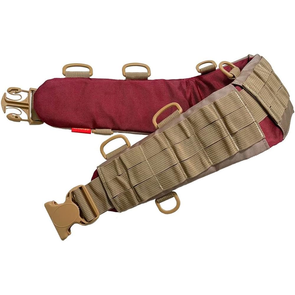 FISHMAN BT-003 System Belt Red/Khaki Width 78cm x Height 11cm
