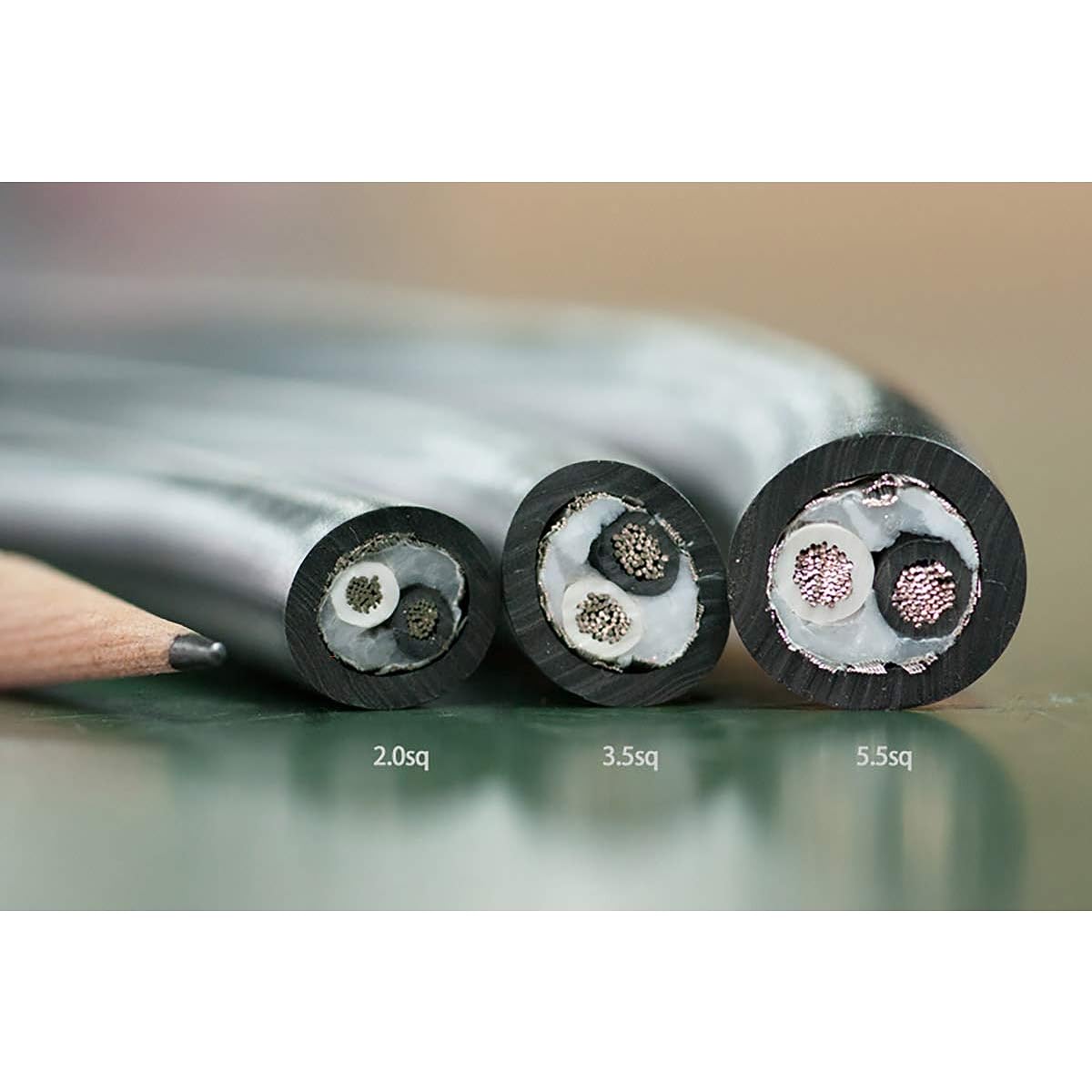 ORB Audio PwrCableProRh5sq 1m Rhodium-plated 5.5sq Power Cable Orb Audio