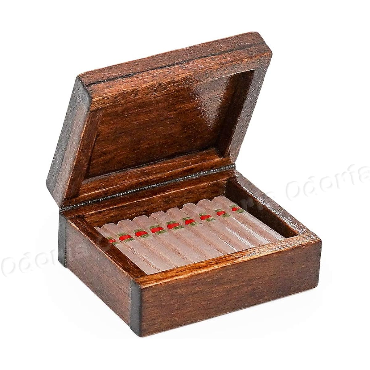 Odoria 1:12 Miniature Cigar Humidor Dollhouse Decoration Accessories