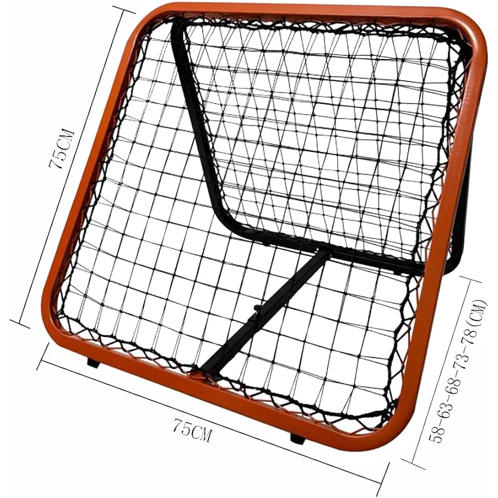 Rebound Net, Double-sided Rebound Net, For Indoor and Outdoor Use, Rebounder, Soccer Return Net, Fielding Trainer, Futsal, Hockey, Softball, Lacrosse, Handball, Practice Equipment, Independent Practice, 75cm*75cm, Easy to Assemble
