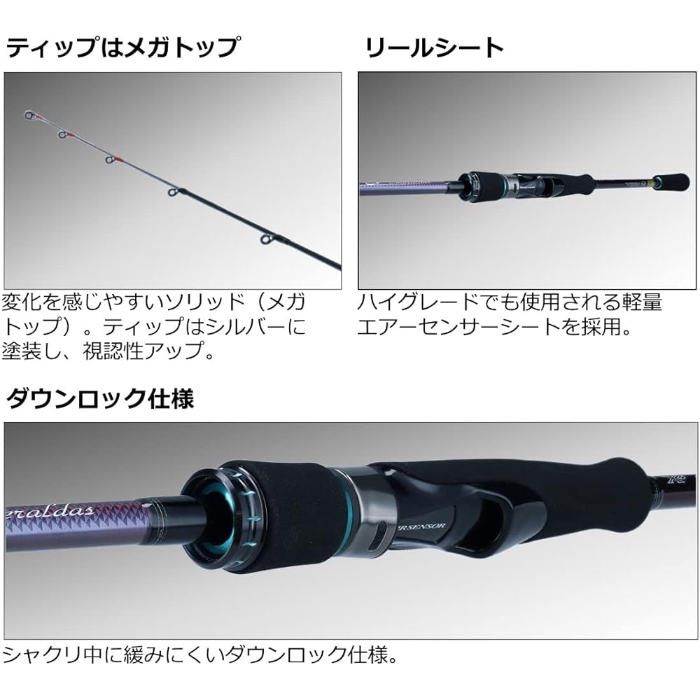 DAIWA Egging Rod Tip Run/Omorig Emeraldas MX BT 511LS/65LS/65MLS/70MLS (2022 Model)