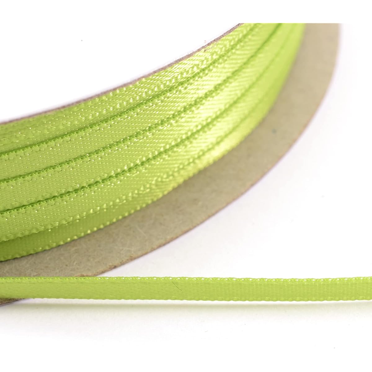 Vaessen Creative 301002-5018, apple green, satin ribbon, 3 mm x 100 m double satin ribbon, bow ribbon, decorative ribbon, gift ribbon, fabric ribbon for weddings, christenings and birthday gifts, 3MM, meter