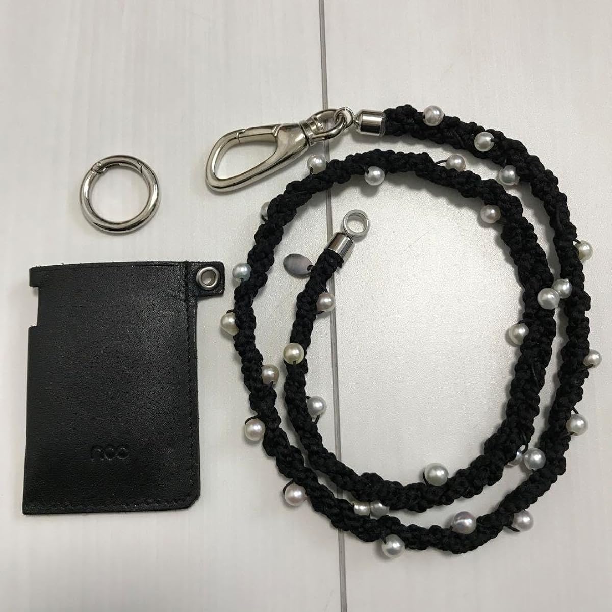 Made in Japan noc PEARL BRAID STRAP MINTIA CASE