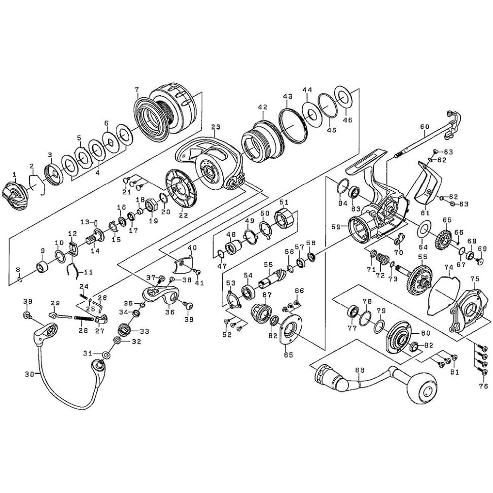 DAIWA Genuine Parts 16 Catalina 4000 Spool (2-7) Part Number 7 Part Code 128A36 00059571128A36