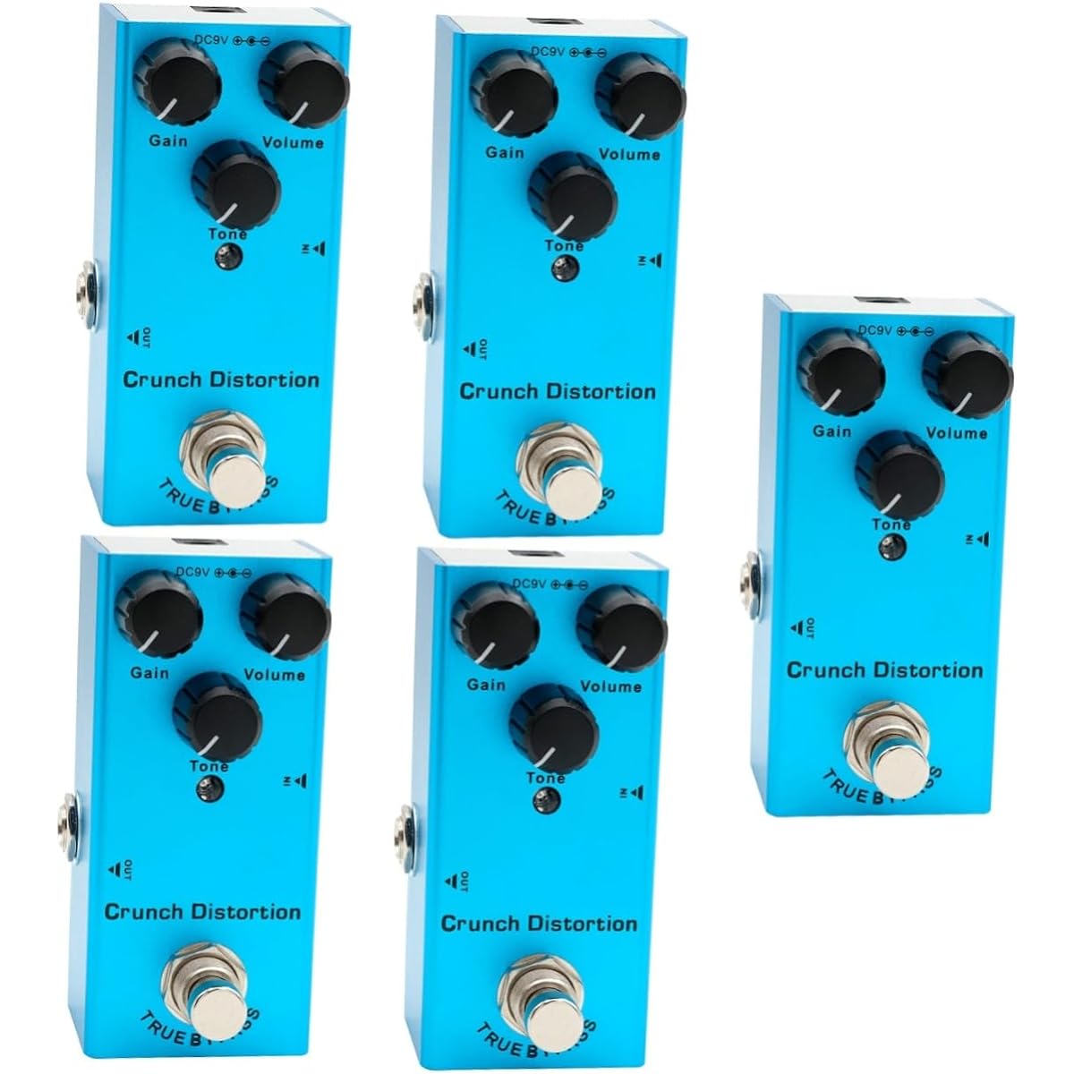 Vaguelly 5pcs Guitar Effects Guitar Delay 10 Effect Delay Electric Guitar Effector Reverb Pedal Delay Pedal Looper Guitar Pedal Delay Effector Electric Guitar